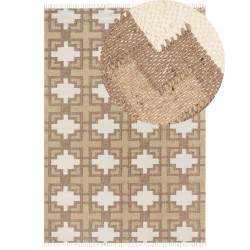 Dywan z juty 200 x 300 cm beżowy KONURTAY Dywan z juty 200 x 300 cm beżowy KONURTAY