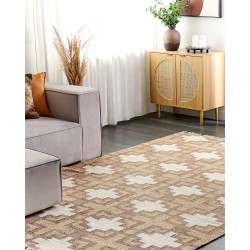 Dywan z juty 200 x 300 cm beżowy KONURTAY Dywan z juty 200 x 300 cm beżowy KONURTAY