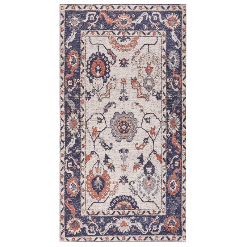 Dywan bawełniany 80 x 150 cm wielokolorowy KABTA Dywan bawełniany 80 x 150 cm wielokolorowy KABTA