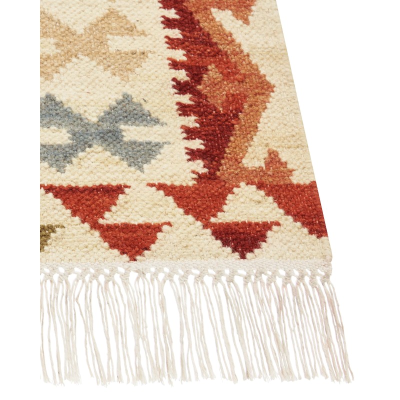 Dywan wełniany kilim 200 x 300 cm wielokolorowy OSHAKAN Dywan wełniany kilim 200 x 300 cm wielokolorowy OSHAKAN
