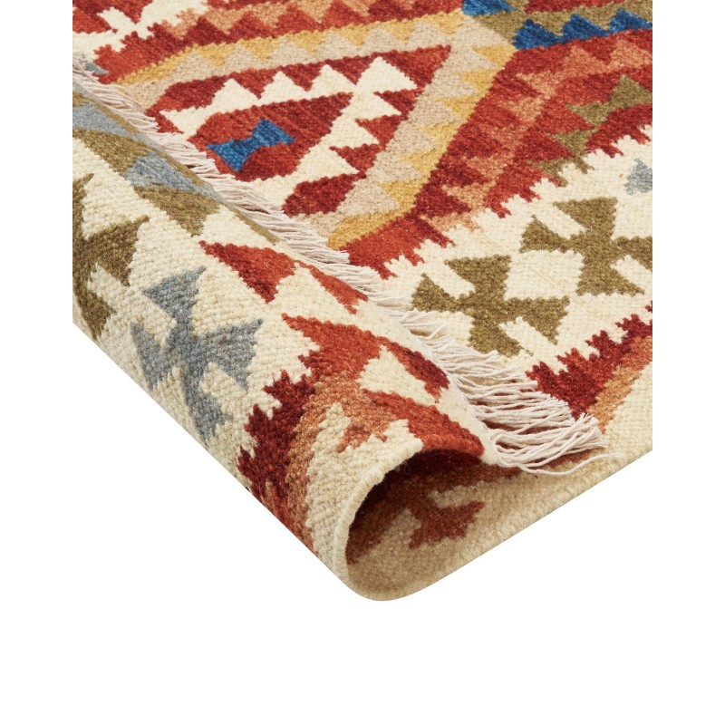 Dywan wełniany kilim 200 x 300 cm wielokolorowy OSHAKAN Dywan wełniany kilim 200 x 300 cm wielokolorowy OSHAKAN