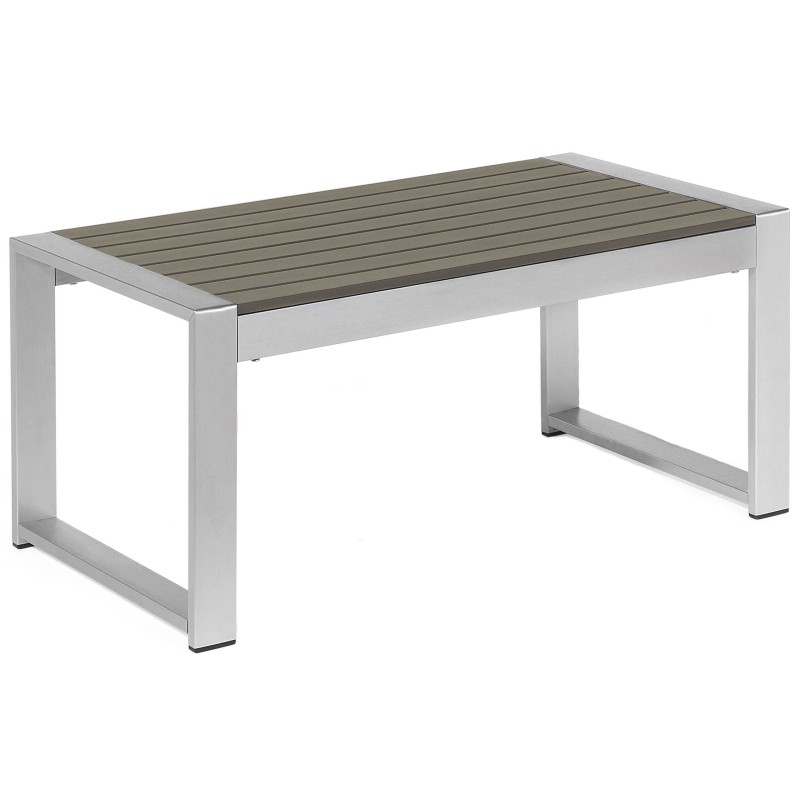 Stolik kawowy ogrodowy 90 x 50 cm ciemnoszary SALERNO Stolik kawowy ogrodowy 90 x 50 cm ciemnoszary SALERNO