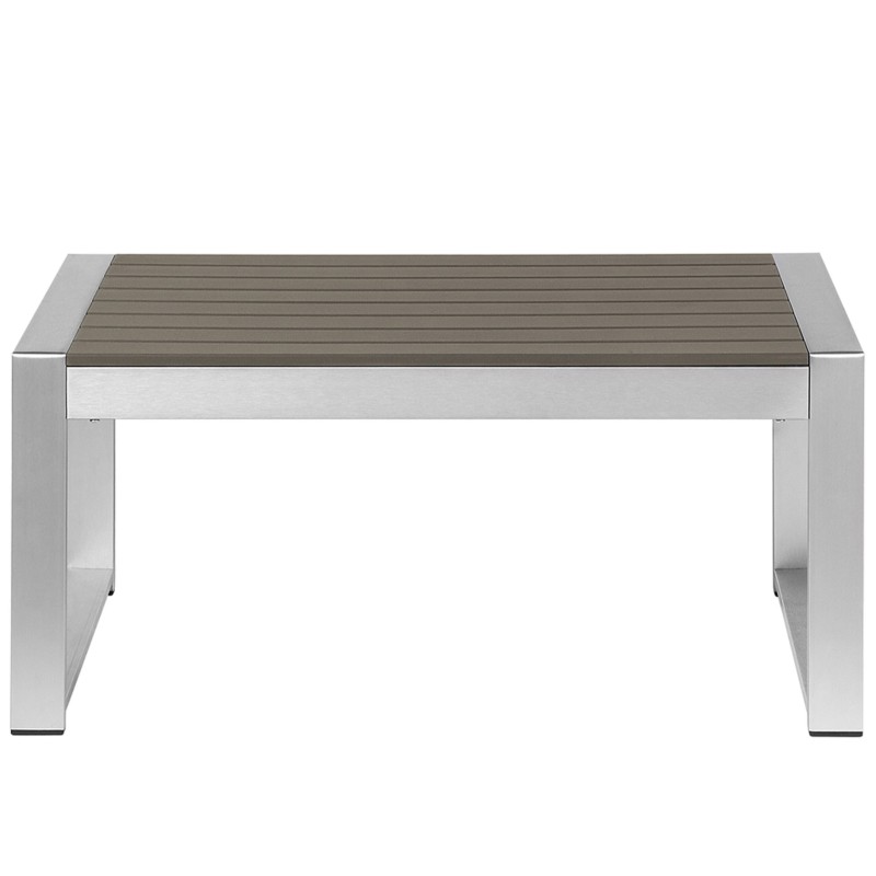 Stolik kawowy ogrodowy 90 x 50 cm ciemnoszary SALERNO Stolik kawowy ogrodowy 90 x 50 cm ciemnoszary SALERNO