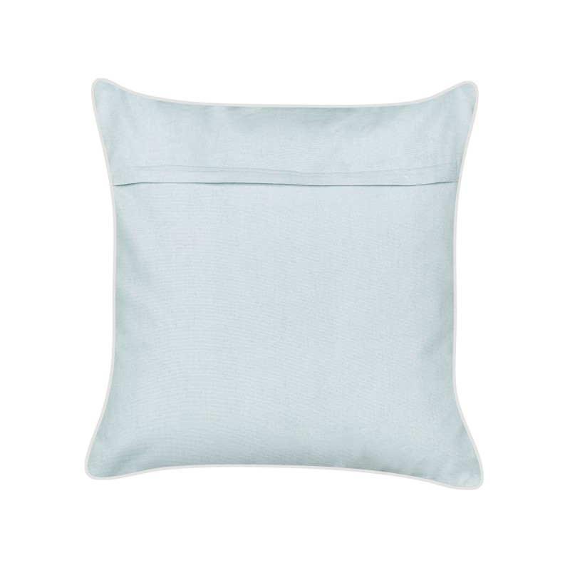 Poduszka dekoracyjna BOSSIELLA Welur 45 x 45 cm Błękitny Wzór zwierzęcy Poduszka dekoracyjna BOSSIELLA Welur 45 x 45 cm Błękitny Wzór zwierzęcy