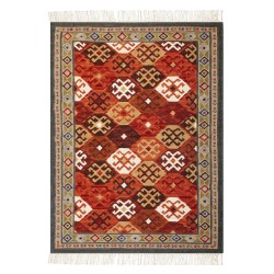 Dywan wełniany kilim140 x 200 cm wielokolorowy URTSADZOR Dywan wełniany kilim140 x 200 cm wielokolorowy URTSADZOR