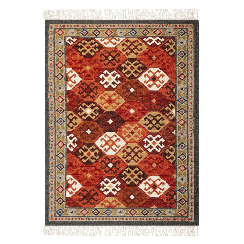 Dywan wełniany kilim140 x 200 cm wielokolorowy URTSADZOR Dywan wełniany kilim140 x 200 cm wielokolorowy URTSADZOR