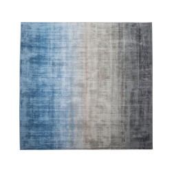 Dywan wiskozowy 200 x 200 cm niebiesko-szary ERCIS