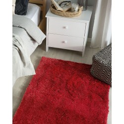 Dywan shaggy 80 x 150 cm czerwony EVREN Dywan shaggy 80 x 150 cm czerwony EVREN