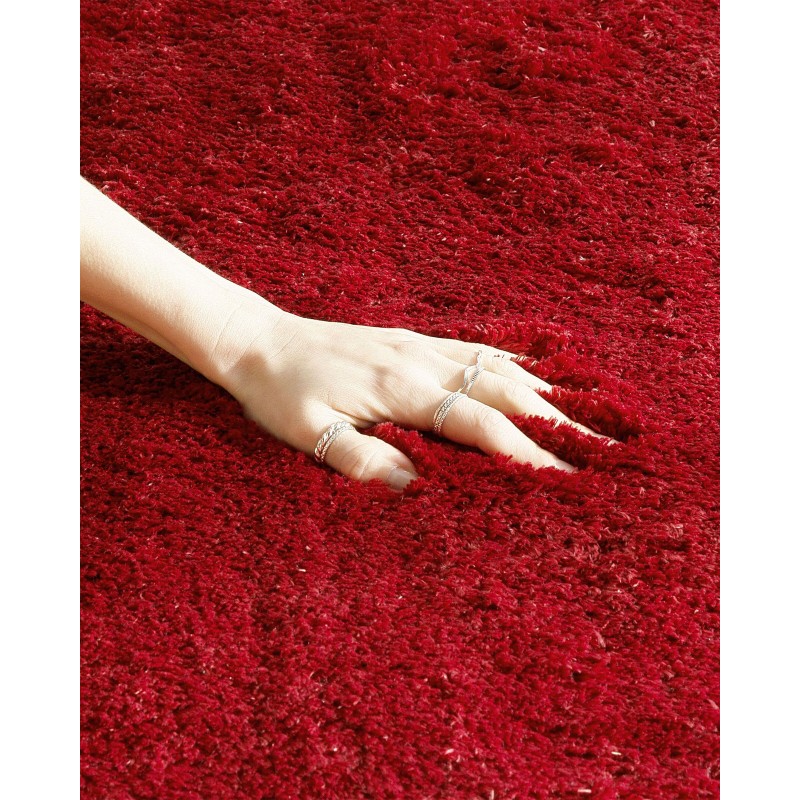 Dywan shaggy 80 x 150 cm czerwony EVREN Dywan shaggy 80 x 150 cm czerwony EVREN