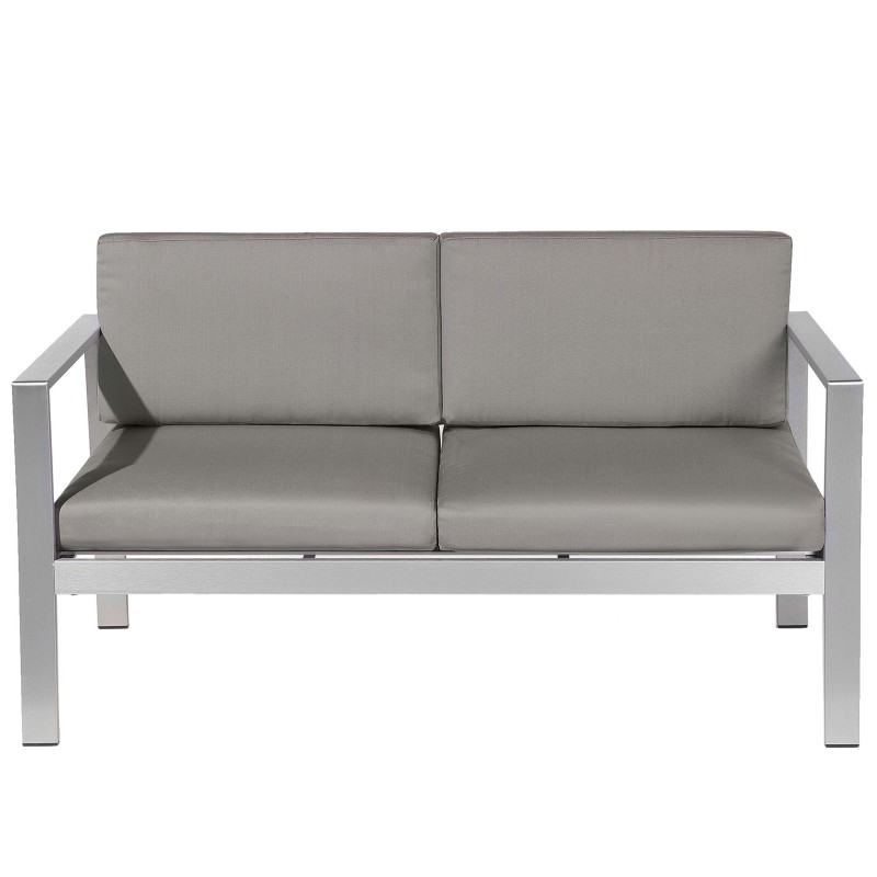 Sofa ogrodowa 2-osobowa ciemnoszara SALERNO Sofa ogrodowa 2-osobowa ciemnoszara SALERNO