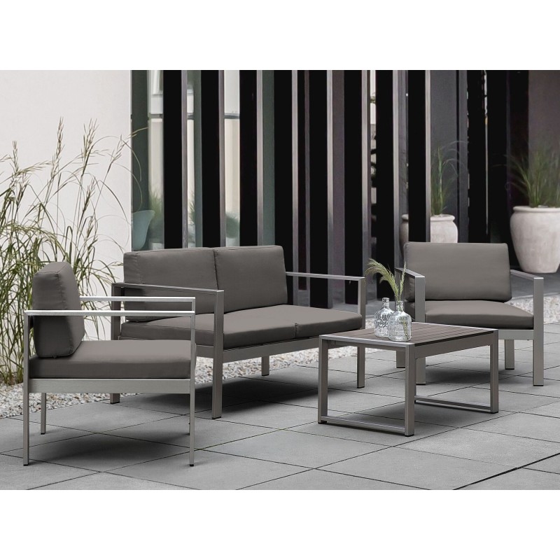 Sofa ogrodowa 2-osobowa ciemnoszara SALERNO Sofa ogrodowa 2-osobowa ciemnoszara SALERNO