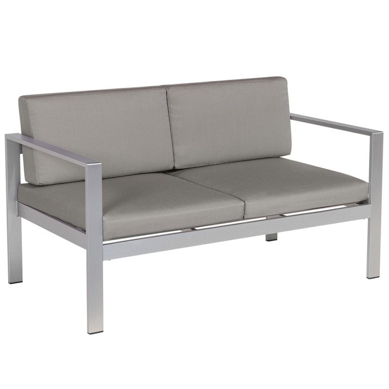 Sofa ogrodowa 2-osobowa ciemnoszara SALERNO Sofa ogrodowa 2-osobowa ciemnoszara SALERNO