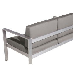 Sofa ogrodowa 2-osobowa ciemnoszara SALERNO Sofa ogrodowa 2-osobowa ciemnoszara SALERNO