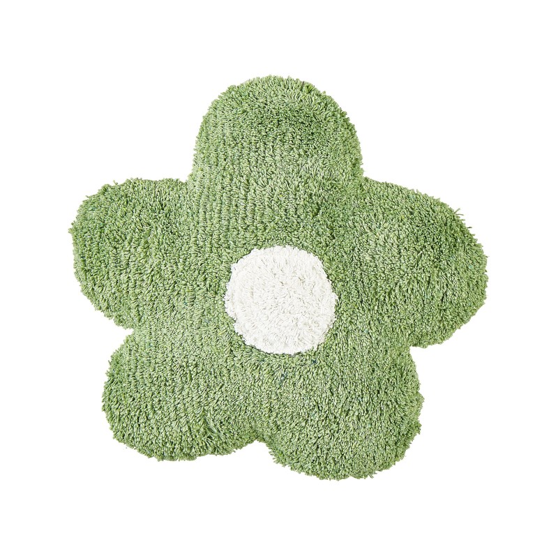 2 bawełniane poduszki dekoracyjne dla dzieci kwiaty 30 x 30 cm zielone SORREL 2 bawełniane poduszki dekoracyjne dla dzieci kwiaty 30 x 30 cm zielone SORREL