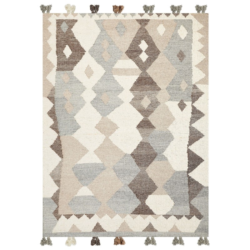 Dywan wełniany kilim 160 x 230 cm wielokolorowy ARALEZ Dywan wełniany kilim 160 x 230 cm wielokolorowy ARALEZ
