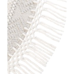 Okrągły dywan wełniany ⌀ 140 cm beżowy BALTALAR Okrągły dywan wełniany ⌀ 140 cm beżowy BALTALAR