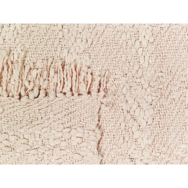Koc VELLA Bawełna 220 x 240 cm Pastelowy róż Koc VELLA Bawełna 220 x 240 cm Pastelowy róż