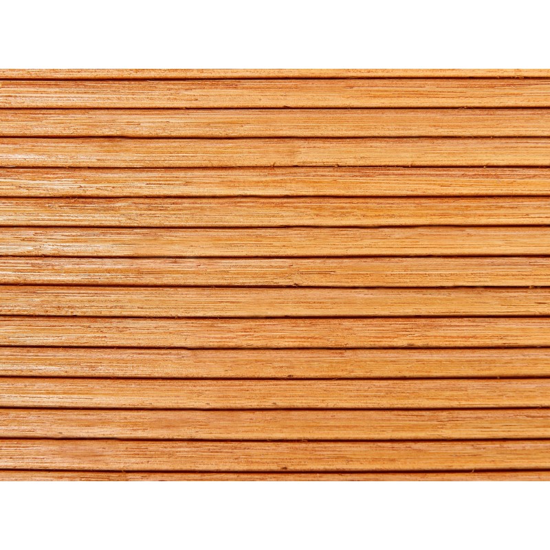 Stolik ogrodowy rattanowy 150 x 70 cm jasne drewno AIROLE Stolik ogrodowy rattanowy 150 x 70 cm jasne drewno AIROLE
