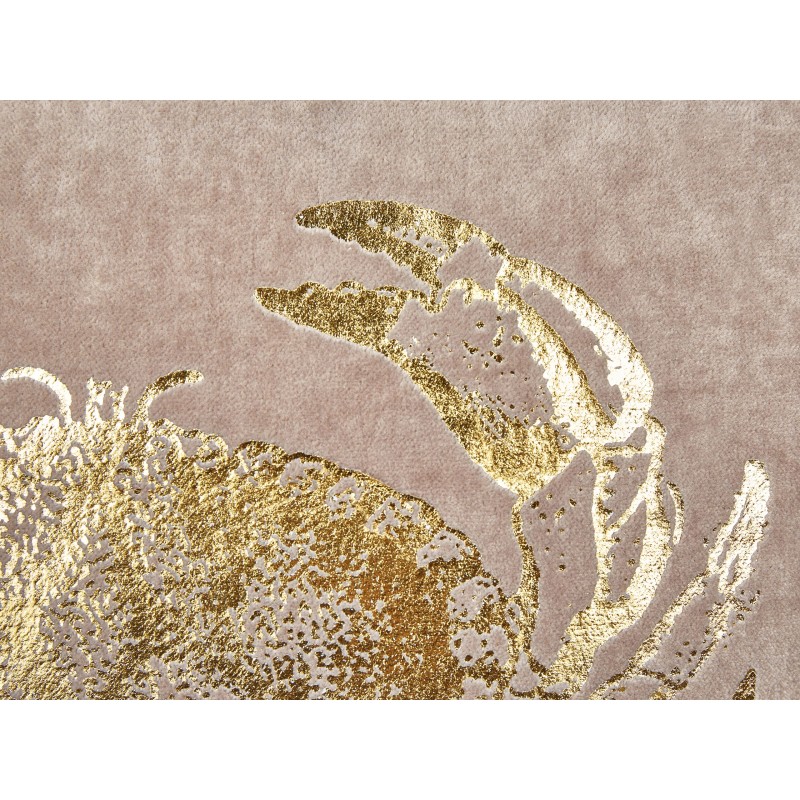 Zestaw 2 poduszek dekoracyjnych BOSSIELLA Bawełna 45 x 45 cm Beżowoszary Wzór zwierzęcy Zestaw 2 poduszek dekoracyjnych BOSSIELLA Bawełna 45 x 45 cm Beżowoszary Wzór zwierzęcy