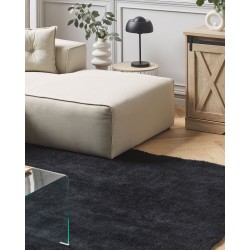 Dywan shaggy 160 x 230 cm czarny DEMRE Dywan shaggy 160 x 230 cm czarny DEMRE