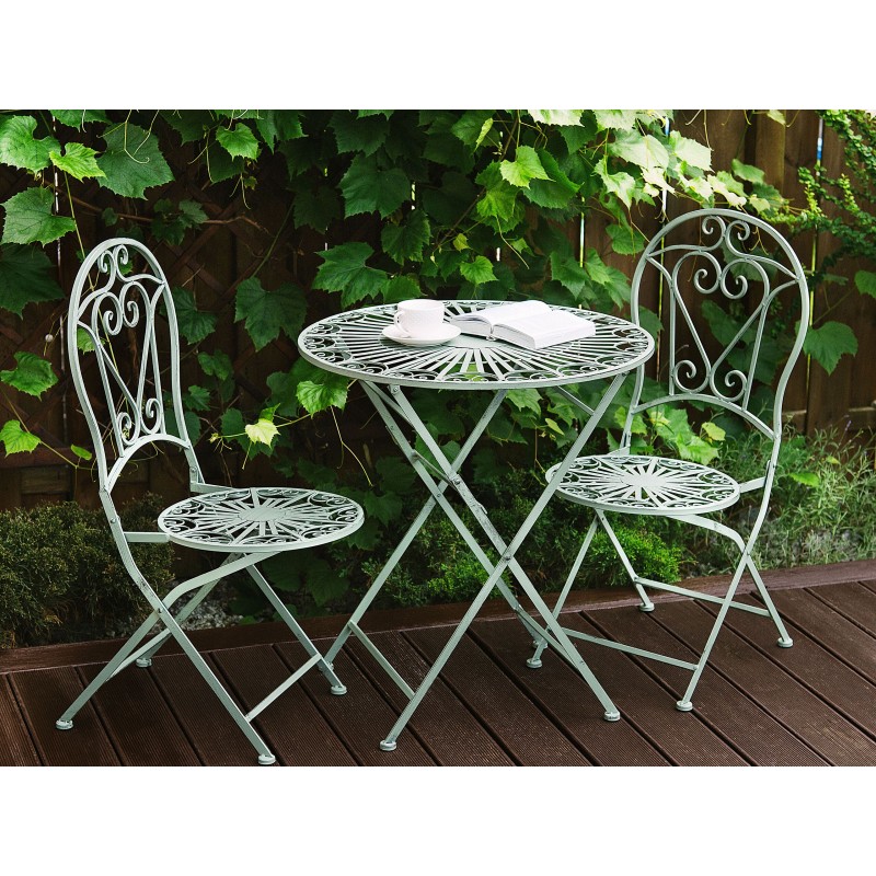 Stolik bistro TRENTO 70 cm 70 cm Metal Jasnozielony Stolik bistro TRENTO 70 cm 70 cm Metal Jasnozielony