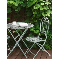 Stolik bistro TRENTO 70 cm 70 cm Metal Jasnozielony Stolik bistro TRENTO 70 cm 70 cm Metal Jasnozielony