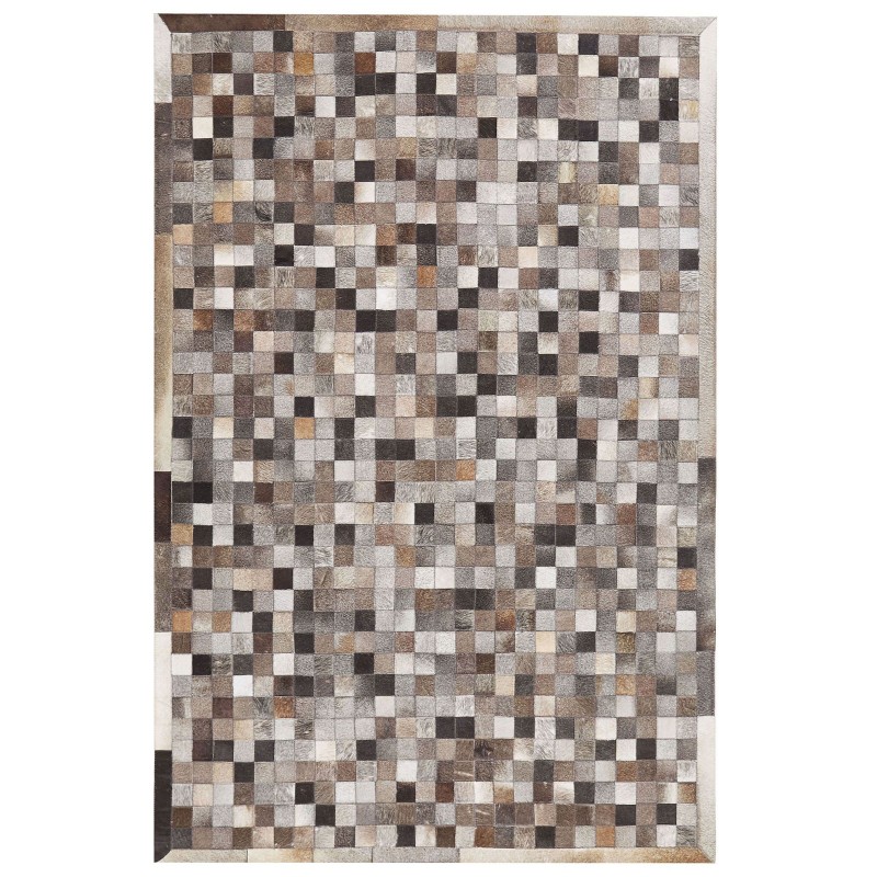 Dywan patchwork skórzany 160 x 230 cm wielokolorowy ARMUTLU Dywan patchwork skórzany 160 x 230 cm wielokolorowy ARMUTLU