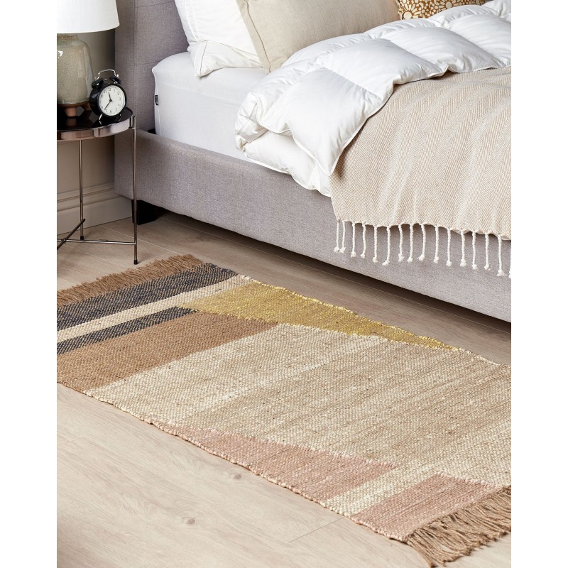 Dywan z juty 80 x 150 cm brązowy SAMLAR Dywan z juty 80 x 150 cm brązowy SAMLAR