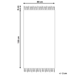 Dywan z juty 80 x 150 cm brązowy SAMLAR Dywan z juty 80 x 150 cm brązowy SAMLAR
