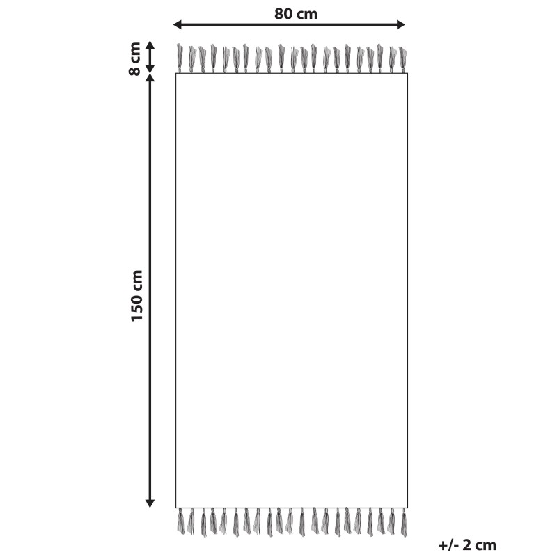 Dywan z juty 80 x 150 cm brązowy SAMLAR Dywan z juty 80 x 150 cm brązowy SAMLAR