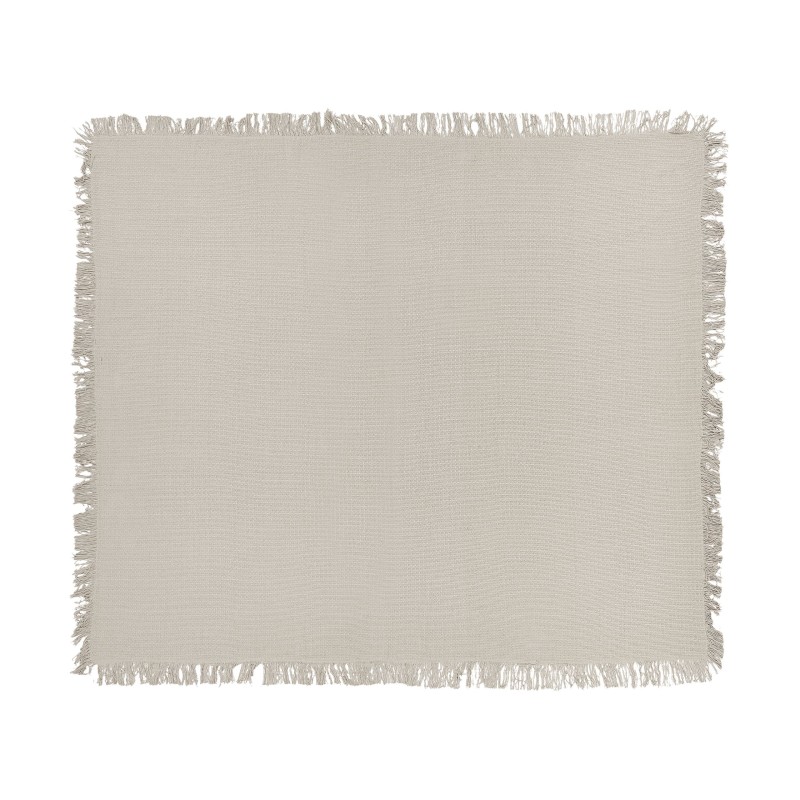 Narzuta na łóżko YERBENT Bawełna 200 x 220 cm Jasnoszary Narzuta na łóżko YERBENT Bawełna 200 x 220 cm Jasnoszary