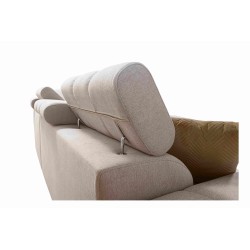 Ecksofa Venna I Mini mit Schlaffunktion und USB-Anschluss in Plüschstoff, Avra 12 Ecksofa Venna I Mini mit Schlaffunktion und USB-Anschluss in Plüschstoff, Avra 12