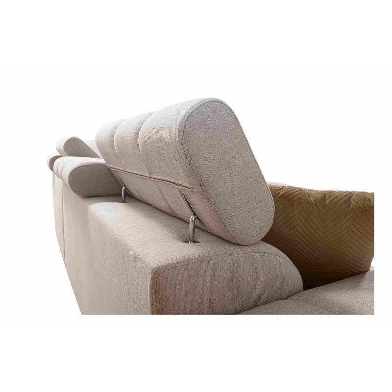 Ecksofa Venna I Mini mit Schlaffunktion und USB-Anschluss in Plüschstoff, Avra 12 Ecksofa Venna I Mini mit Schlaffunktion und USB-Anschluss in Plüschstoff, Avra 12