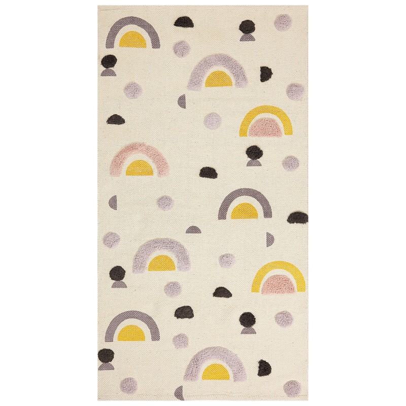 Dywan dziecięcy bawełniany 80 x 150 cm wielokolorowy CURUP Dywan dziecięcy bawełniany 80 x 150 cm wielokolorowy CURUP