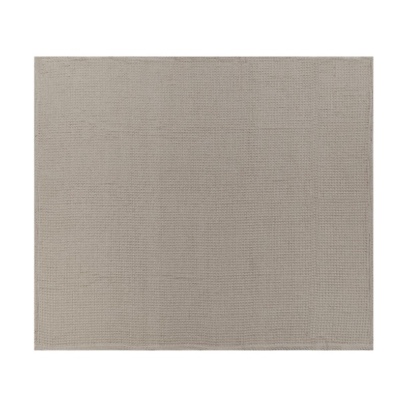 Narzuta na łóżko CHAGYL Bawełna 200 x 220 cm Beżowoszary Narzuta na łóżko CHAGYL Bawełna 200 x 220 cm Beżowoszary