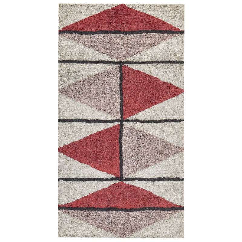 Dywan bawełniany 80 x 150 cm wielokolorowy PURNIA Dywan bawełniany 80 x 150 cm wielokolorowy PURNIA