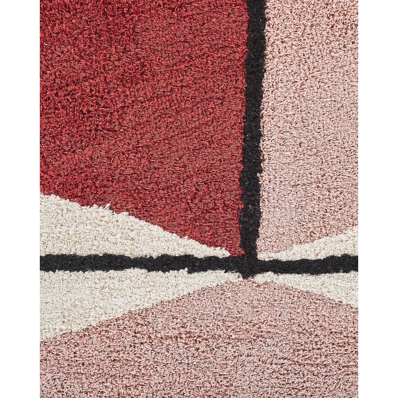 Dywan bawełniany 80 x 150 cm wielokolorowy PURNIA Dywan bawełniany 80 x 150 cm wielokolorowy PURNIA