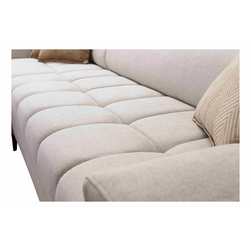 Ecksofa Venna I Mini mit Schlaffunktion und USB-Anschluss in Plüschstoff, Avra 12 Ecksofa Venna I Mini mit Schlaffunktion und USB-Anschluss in Plüschstoff, Avra 12