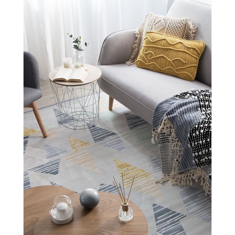 Dywan 160 x 230 cm szaro-żółty YAYLA Dywan 160 x 230 cm szaro-żółty YAYLA