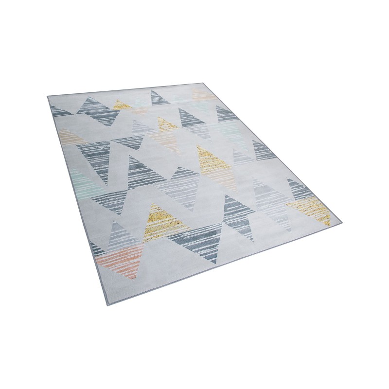 Dywan 160 x 230 cm szaro-żółty YAYLA Dywan 160 x 230 cm szaro-żółty YAYLA