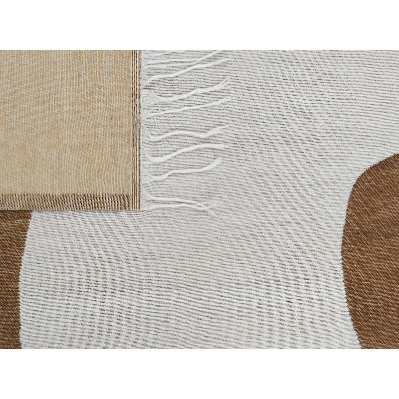 Koc SIDDHA 130 x 170 cm Brązowy Koc SIDDHA 130 x 170 cm Brązowy