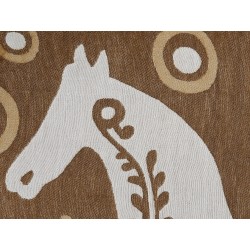 Koc SIDDHA 130 x 170 cm Brązowy Koc SIDDHA 130 x 170 cm Brązowy