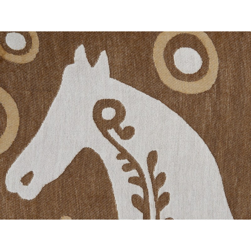 Koc SIDDHA 130 x 170 cm Brązowy Koc SIDDHA 130 x 170 cm Brązowy