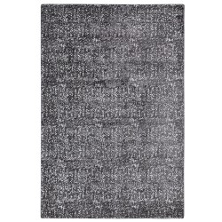 Dywan z wiskozy 140 x 200 cm szaro-srebrny ESEL