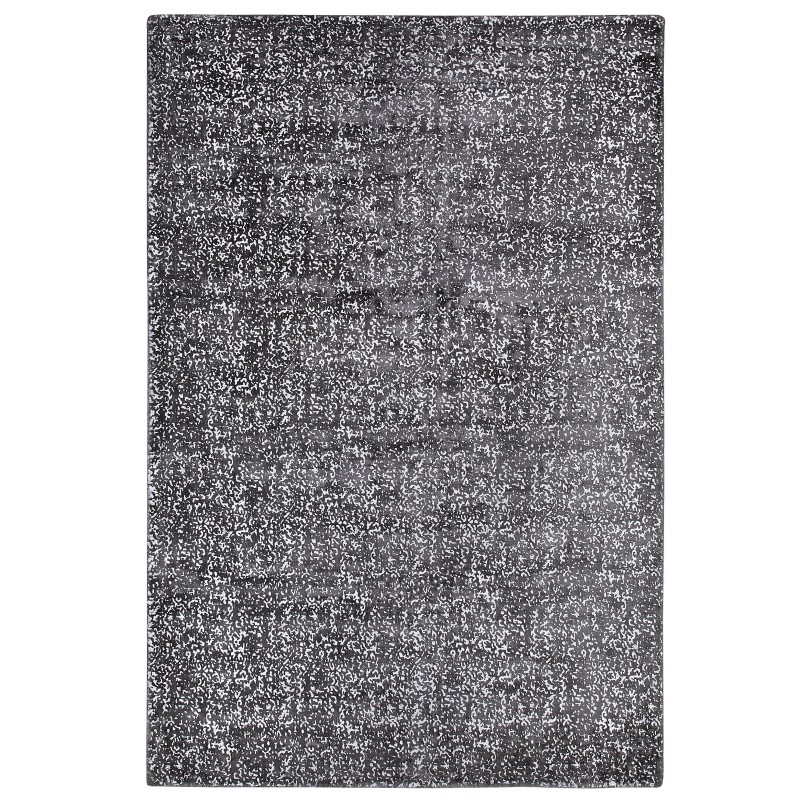 Dywan z wiskozy 140 x 200 cm szaro-srebrny ESEL Dywan z wiskozy 140 x 200 cm szaro-srebrny ESEL