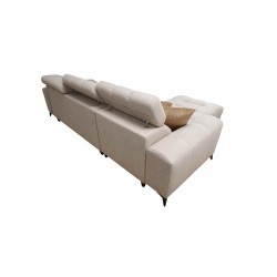 Ecksofa Venna I Mini mit Schlaffunktion und USB-Anschluss in Plüschstoff, Avra 12 Ecksofa Venna I Mini mit Schlaffunktion und USB-Anschluss in Plüschstoff, Avra 12