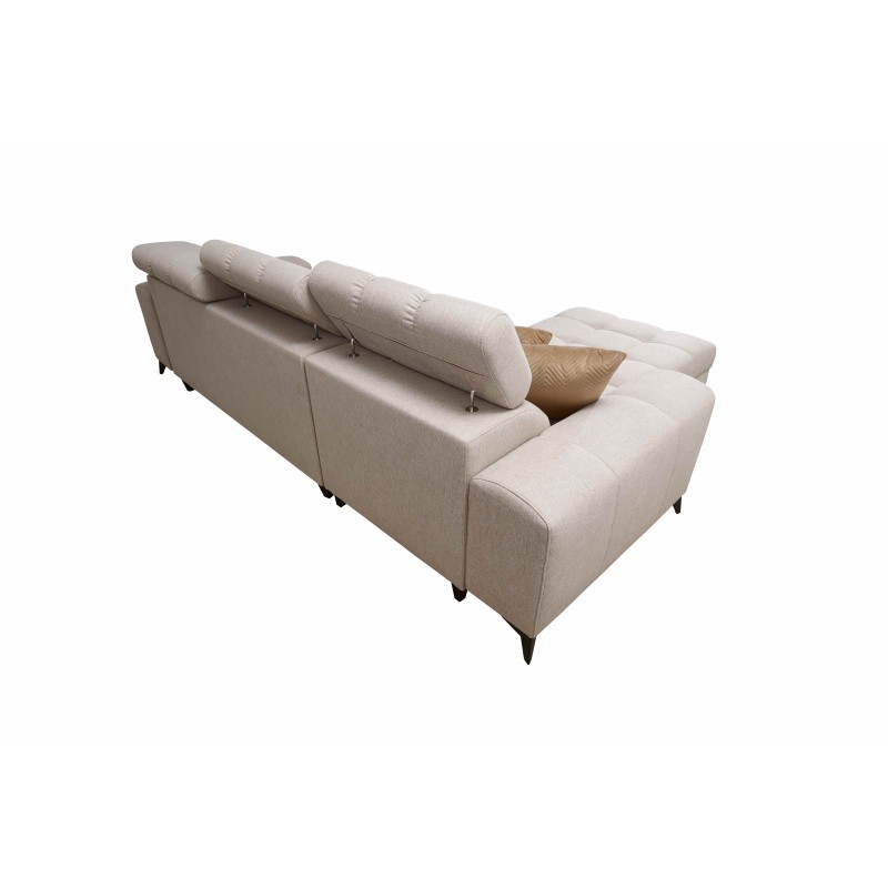 Ecksofa Venna I Mini mit Schlaffunktion und USB-Anschluss in Plüschstoff, Avra 12 Ecksofa Venna I Mini mit Schlaffunktion und USB-Anschluss in Plüschstoff, Avra 12