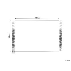 Koc KHARI Bawełna 125 x 150 cm Jasnozielony Koc KHARI Bawełna 125 x 150 cm Jasnozielony