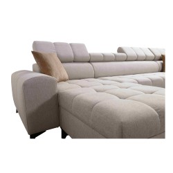 Esquina Venna I mini con función de cama y puerto USB en tela de terciopelo, Avra 11 Esquina Venna I mini con función de cama y puerto USB en tela de terciopelo, Avra 11