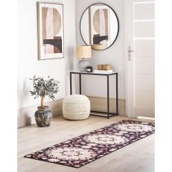 Dywan 80 x 240 cm czarno-beżowy ARITAS Dywan 80 x 240 cm czarno-beżowy ARITAS